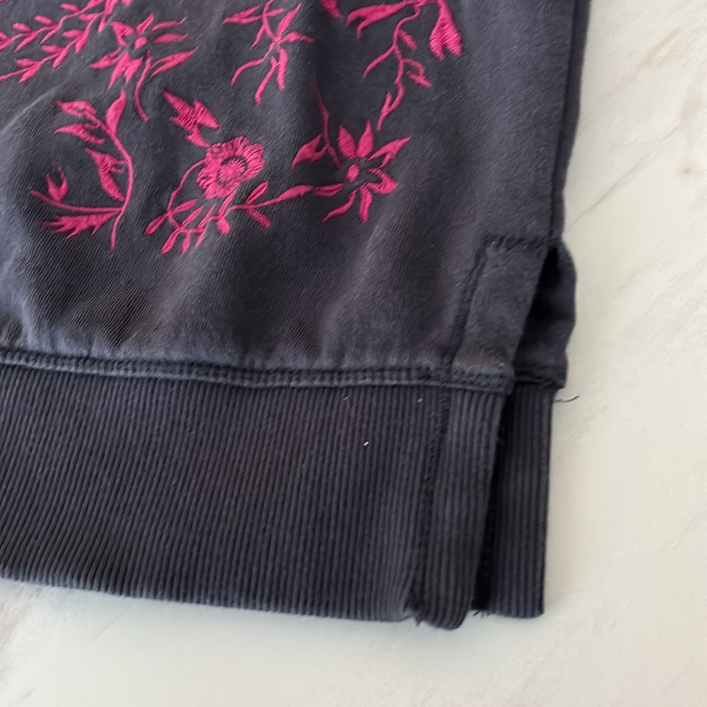 Anthropologie Maeve Floral Hooded Sweatshirt size XS - Picture 4 of 8